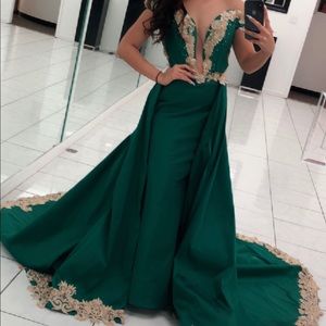 Custom made gown by. Aron Vargas designer